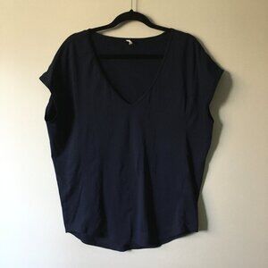 Under Armour Navy Blue Boxy Muscle Tee Small Sleeveless Tank